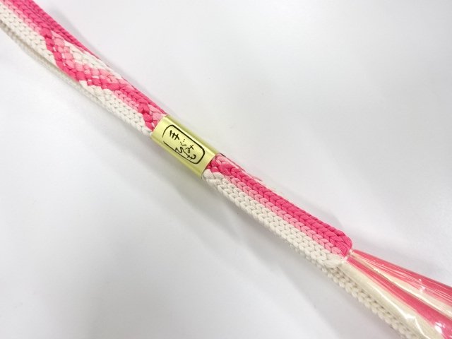 未使用品　正絹　手組帯締め